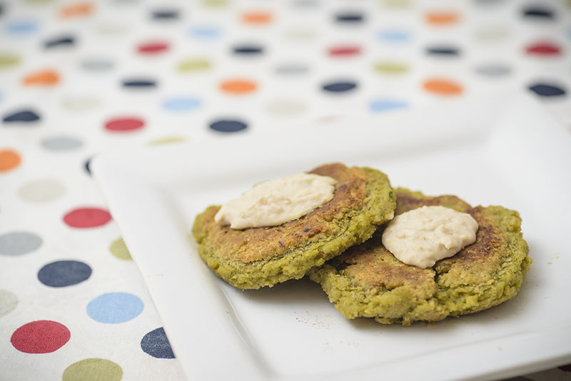 Green Chickpea and Rice Patties