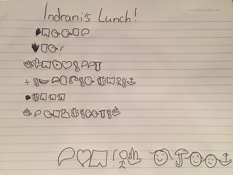 Indrani's lunch