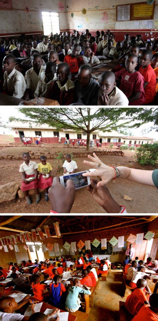 Example images of the school conditions in Uganda
